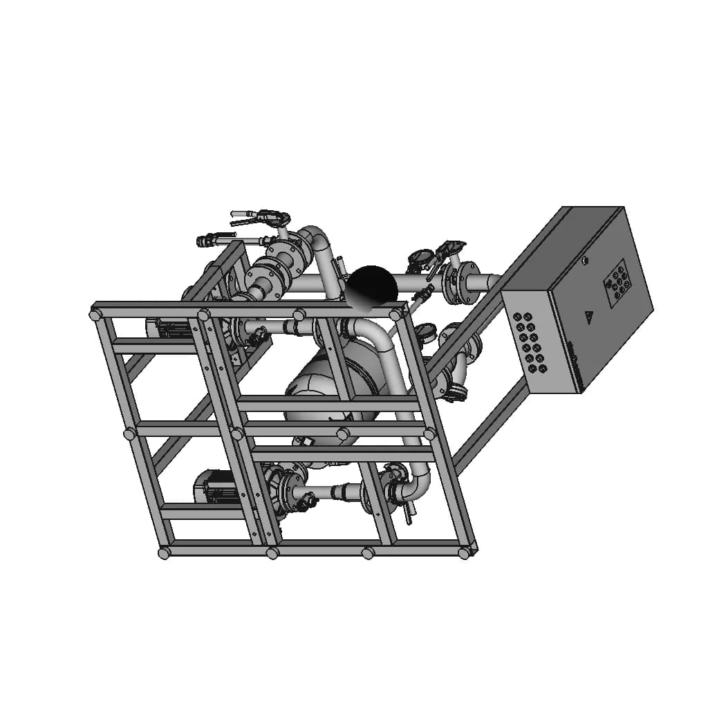 Смесительный Узел Вентиляции (240400008) - Downloadable CAD Representation_60_30_degree_snapshot