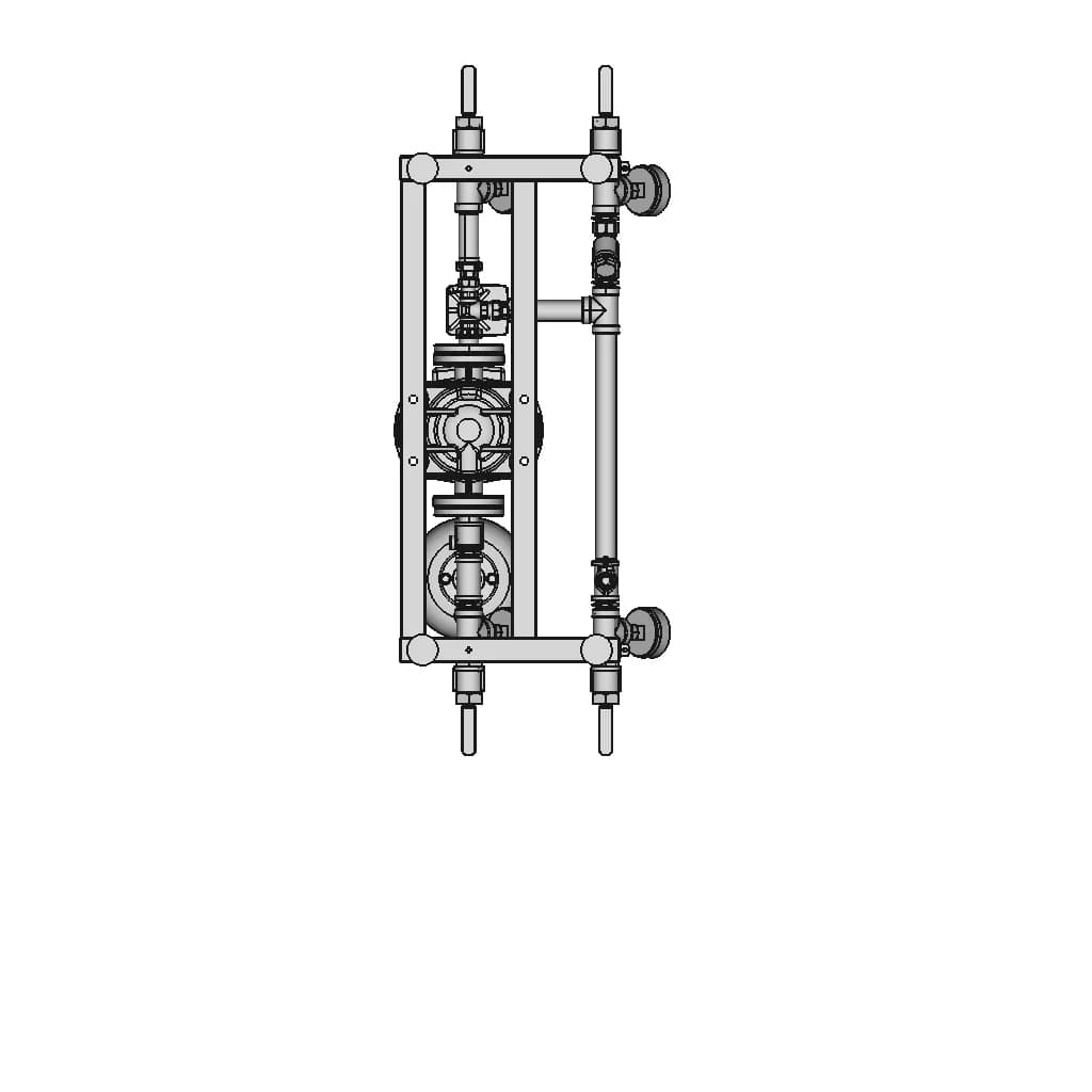 Смесительный Узел Вентиляции (240201155) - Downloadable CAD Representation_90_0_degree_snapshot