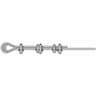 Wire Rope Thimble & 3 Clamps - Standard Mechanical Component_0_270_degree_snapshot
