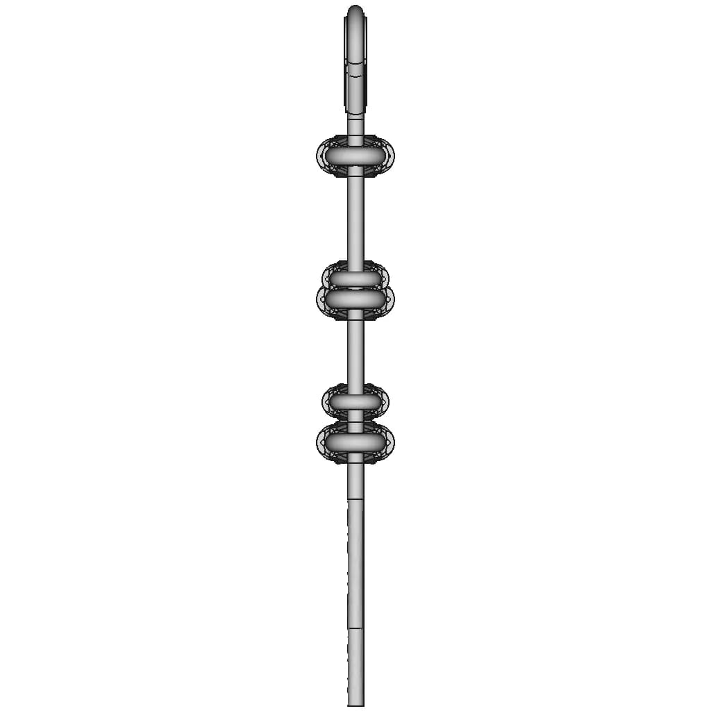 Wire Rope Thimble & 3 Clamps - Standard Mechanical Component_270_0_degree_snapshot