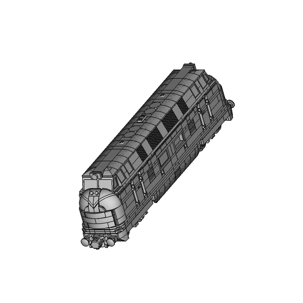 Diesellok V200 Blue Brixx No. 107447 | High-Quality CAD Model_60_30_degree_snapshot