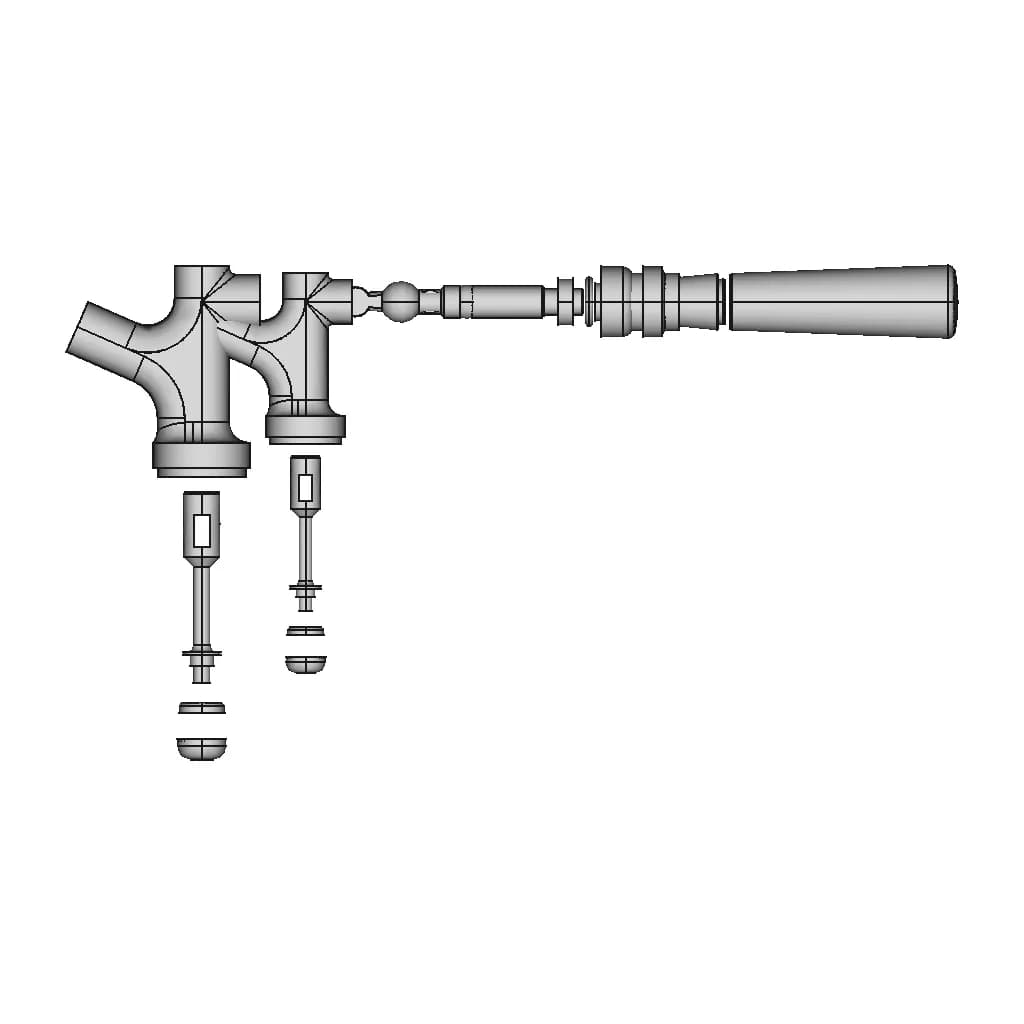 Tap For A 12-Liter Beer Tap System | High-Quality CAD Model_0_0_degree_snapshot