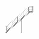 Industrial Staircase 4250Mm - Downloadable CAD Representation_0_0_degree_snapshot