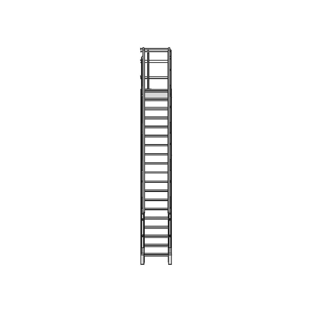 Industrial Staircase 4250Mm - Downloadable CAD Representation_0_270_degree_snapshot