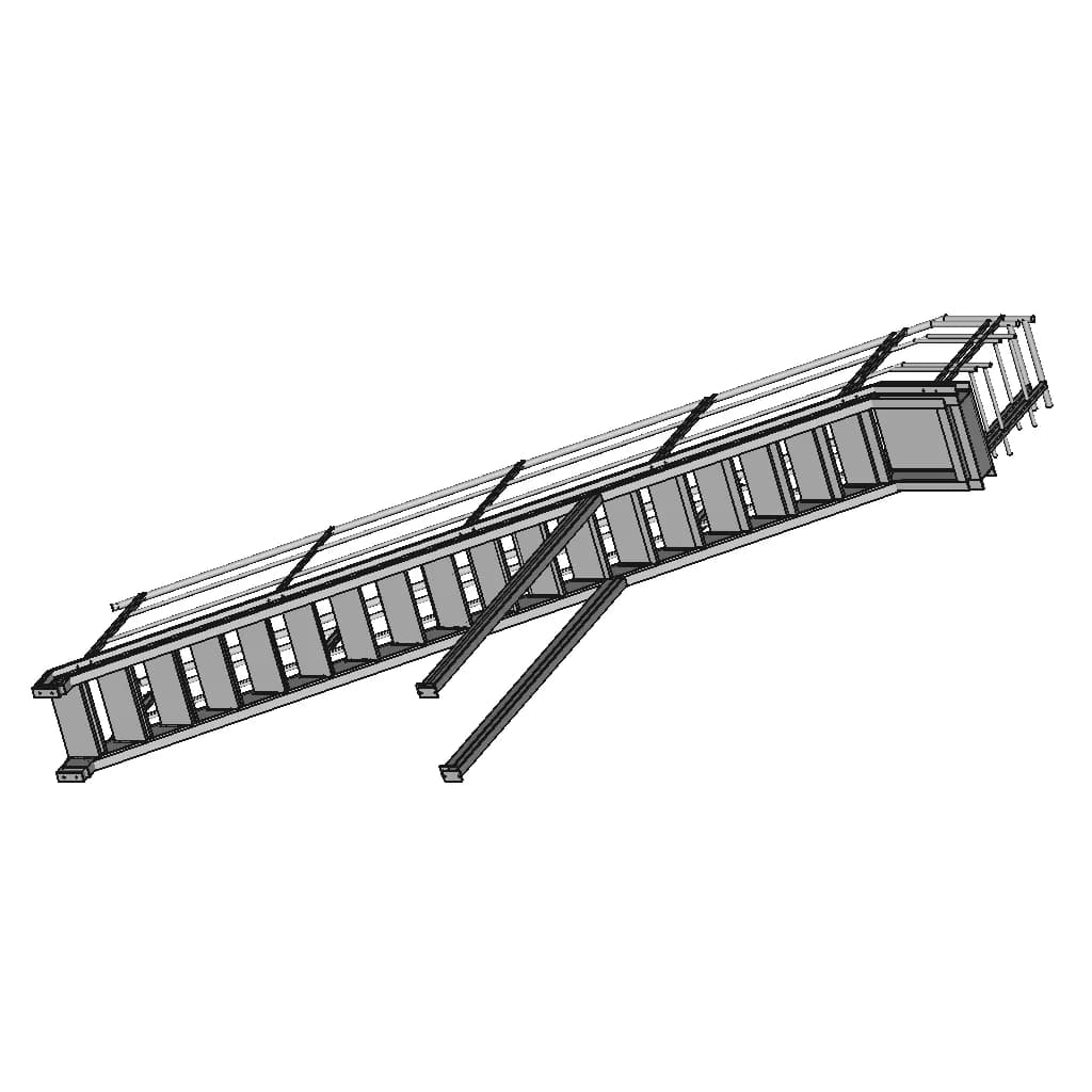 Industrial Staircase 4250Mm - Downloadable CAD Representation_60_30_degree_snapshot