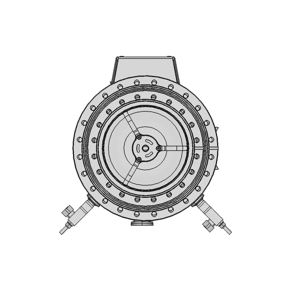 Edwards Next730D Turbo Vacuum Pump - Standard Mechanical Component_270_0_degree_snapshot