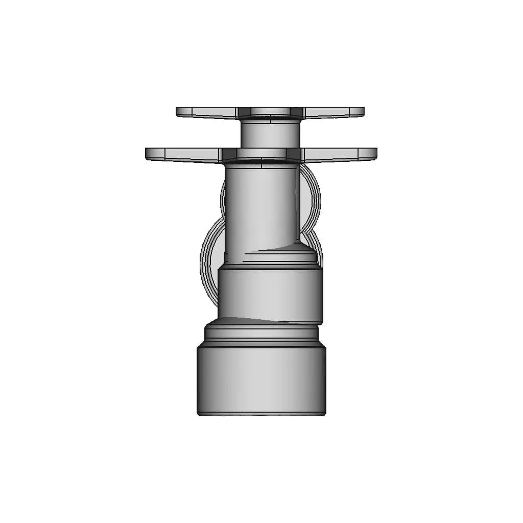Kolano 90 St 16X1/2 | High-Quality CAD Model_270_0_degree_snapshot