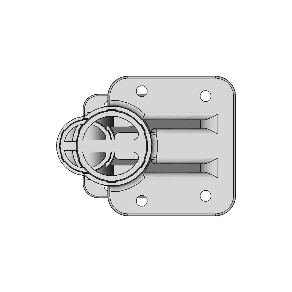 Support For Ø40 Tube | High-Quality CAD Model_270_0_degree_snapshot