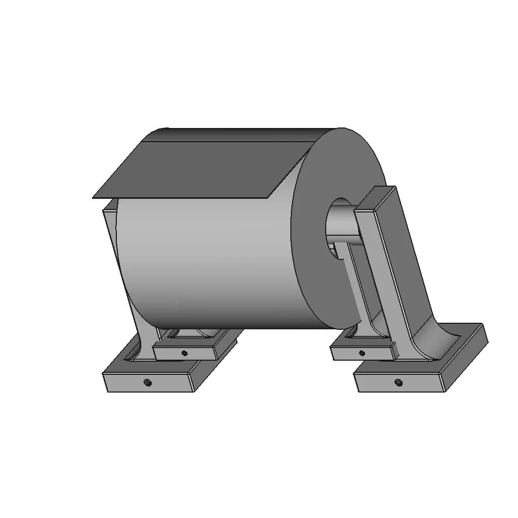 Common Toilet Paper Dispensor - Standard Mechanical Component_60_30_degree_snapshot