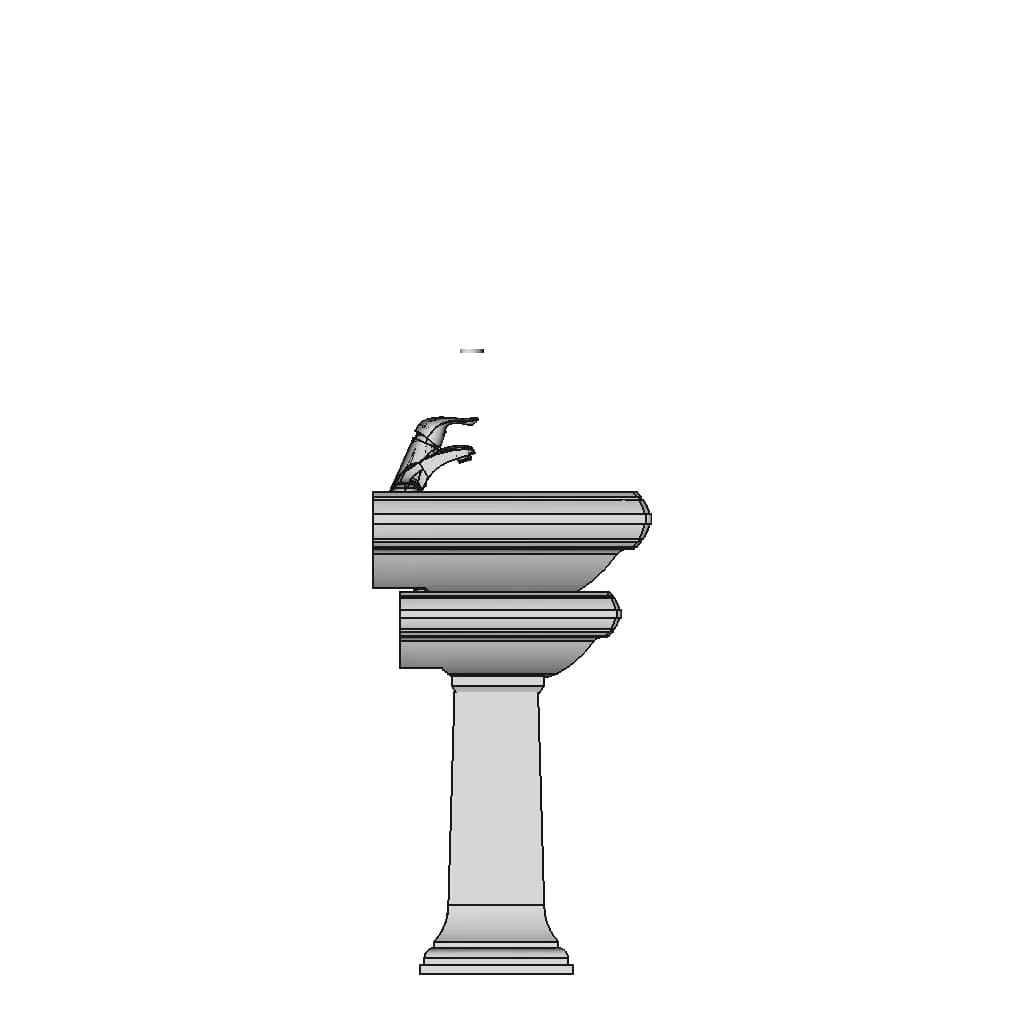 Pedistal Sink | High-Quality CAD Model_0_270_degree_snapshot