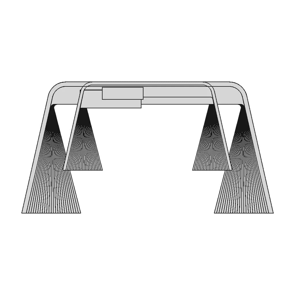 Modern Wooden Office Desk - Downloadable CAD Representation_0_0_degree_snapshot