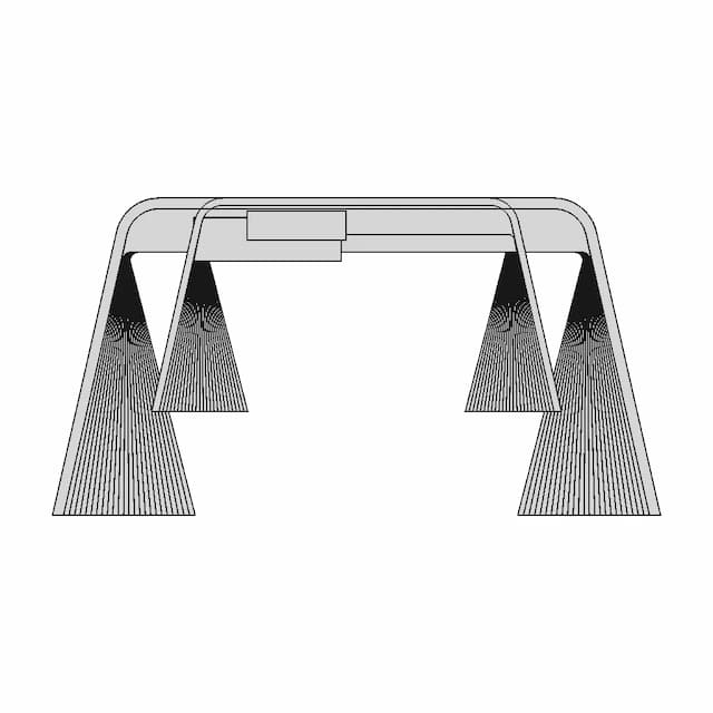 Modern Wooden Office Desk - Downloadable CAD Representation