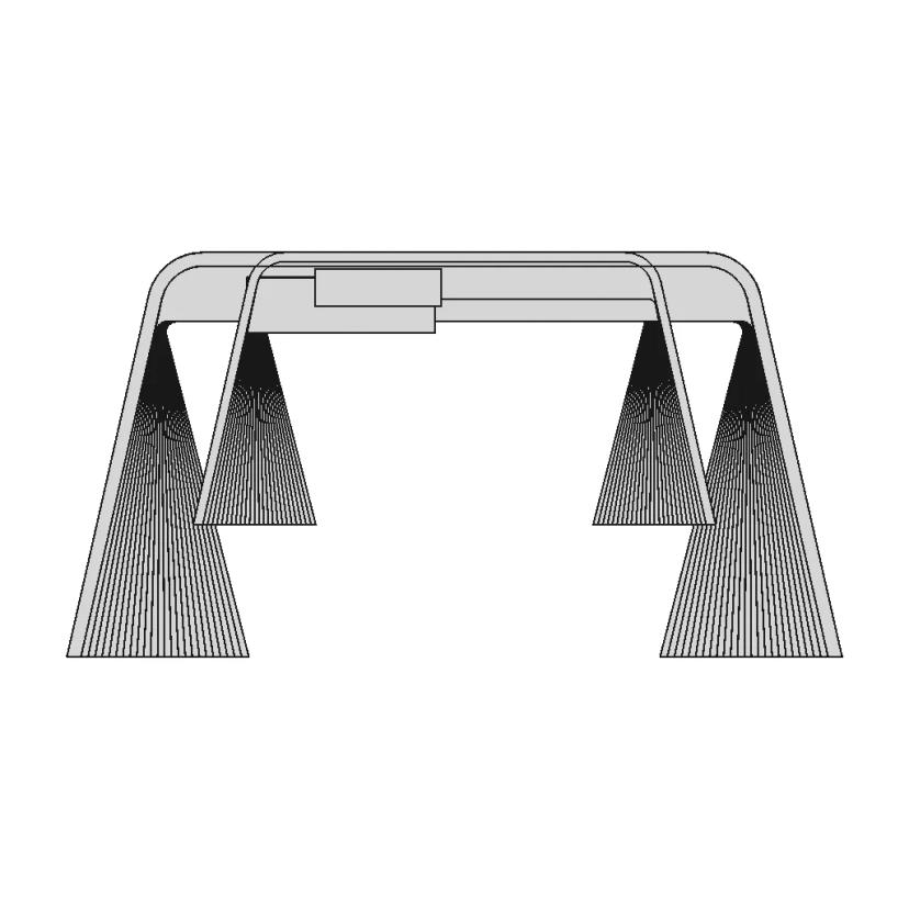 Modern Wooden Office Desk - Downloadable CAD Representation