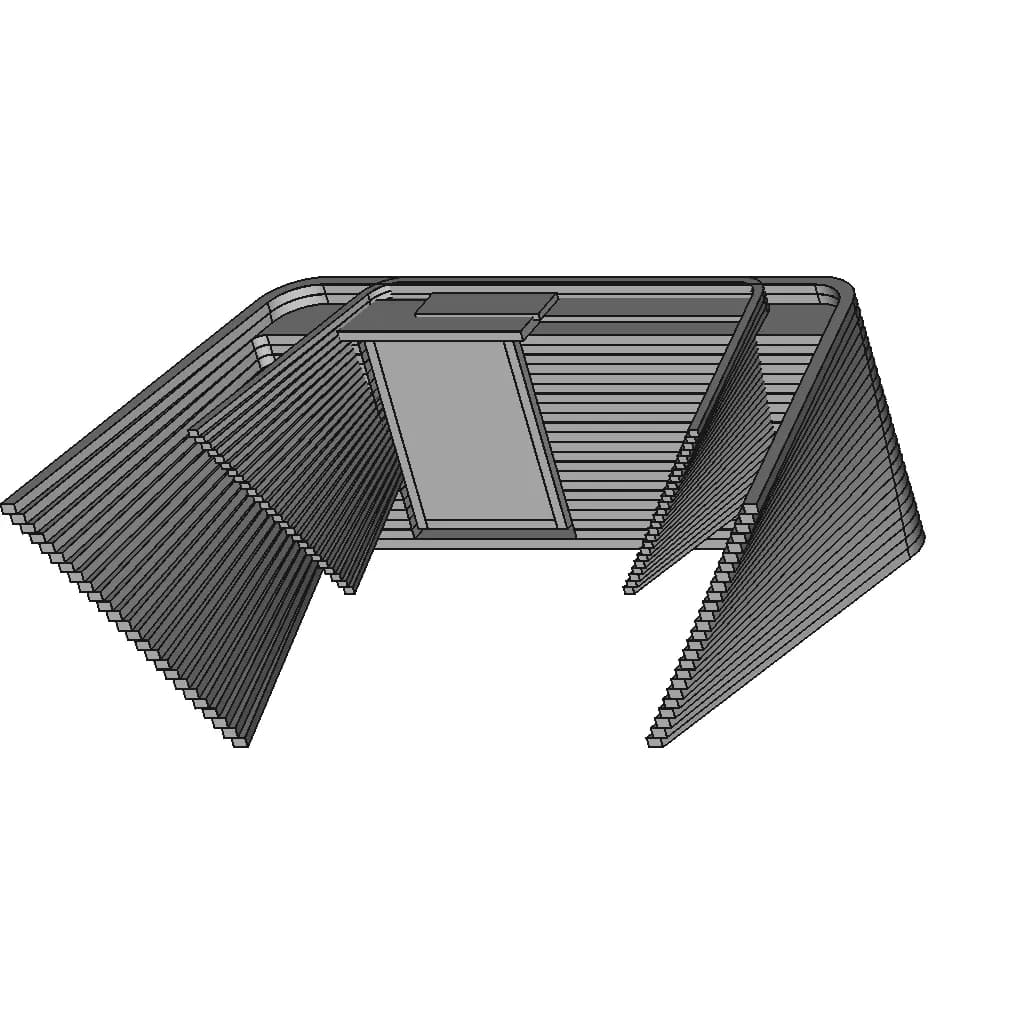 Modern Wooden Office Desk - Downloadable CAD Representation_60_30_degree_snapshot