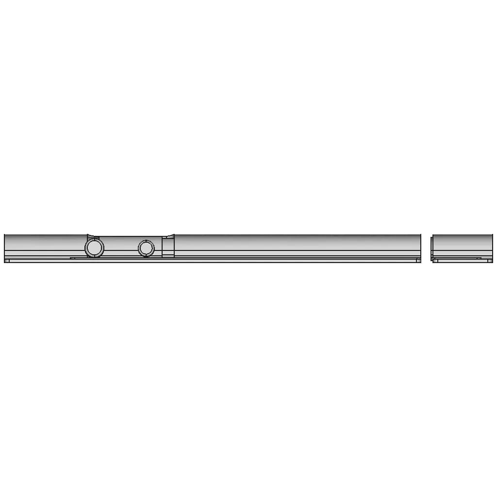 Barrel Bolt 200 Mm X 38 Mm - Downloadable CAD Representation_0_0_degree_snapshot