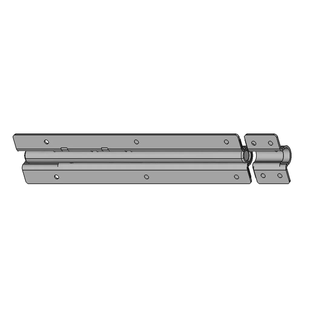 Barrel Bolt 200 Mm X 38 Mm - Downloadable CAD Representation_60_30_degree_snapshot