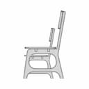Chair - Downloadable CAD Representation_0_90_degree_snapshot