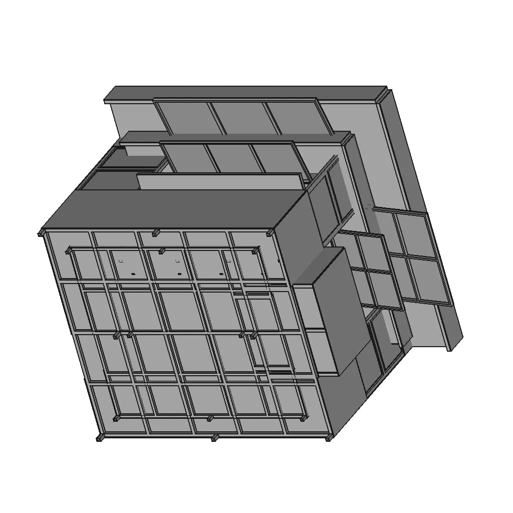 Booth Pancake | High-Quality CAD Model_60_30_degree_snapshot