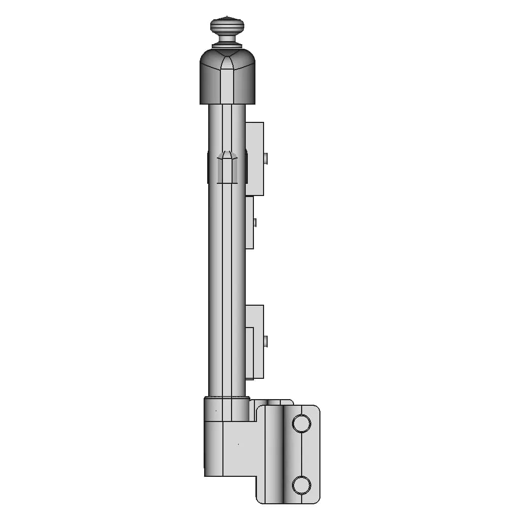 Deck & Railing Standard Rail Components | High-Quality CAD Model_0_0_degree_snapshot