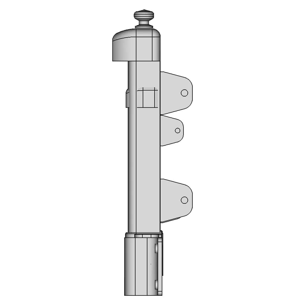 Deck & Railing Standard Rail Components | High-Quality CAD Model_0_90_degree_snapshot