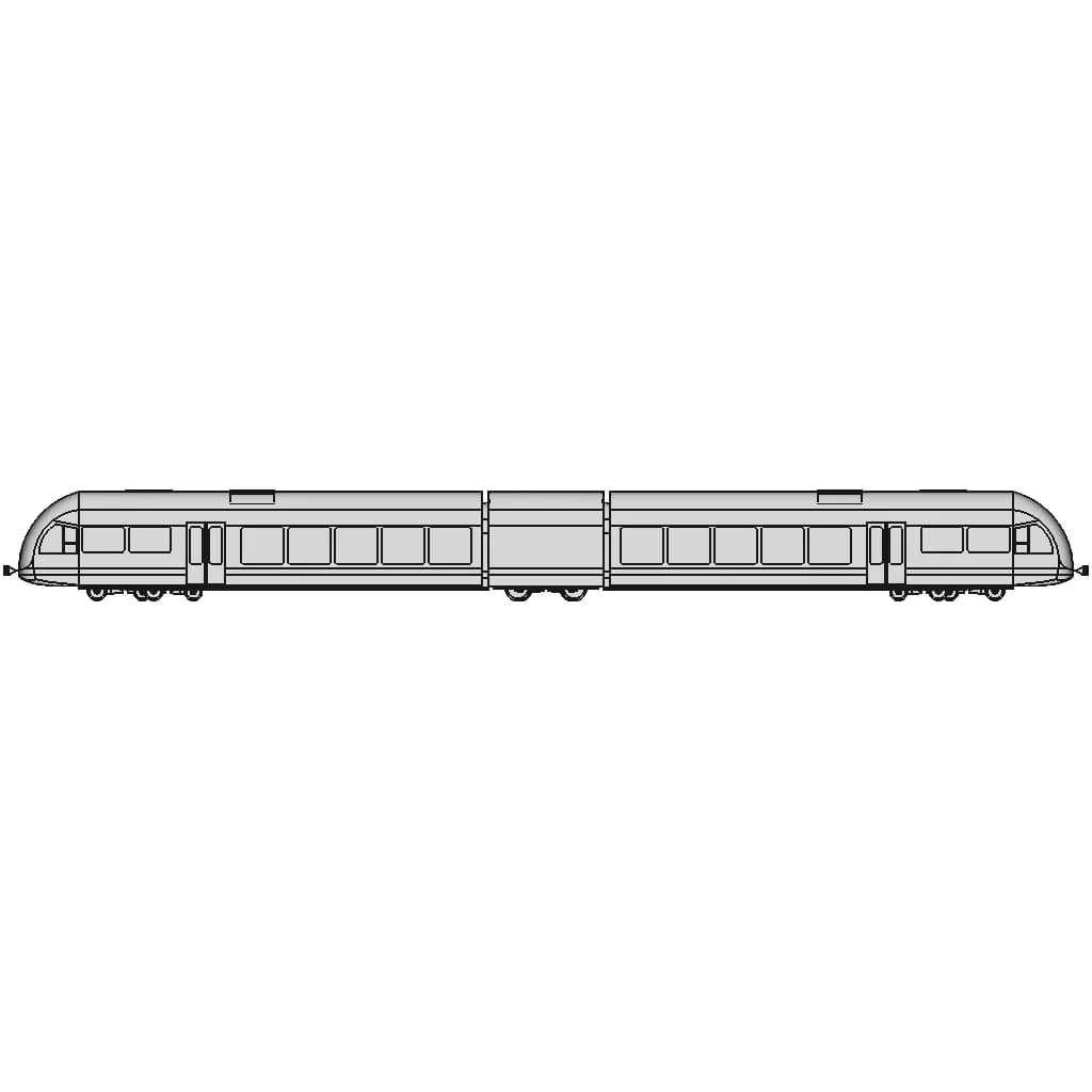 Stadler Gtw 2/6 Railcar - Arriva - Standard Mechanical Component_0_0_degree_snapshot