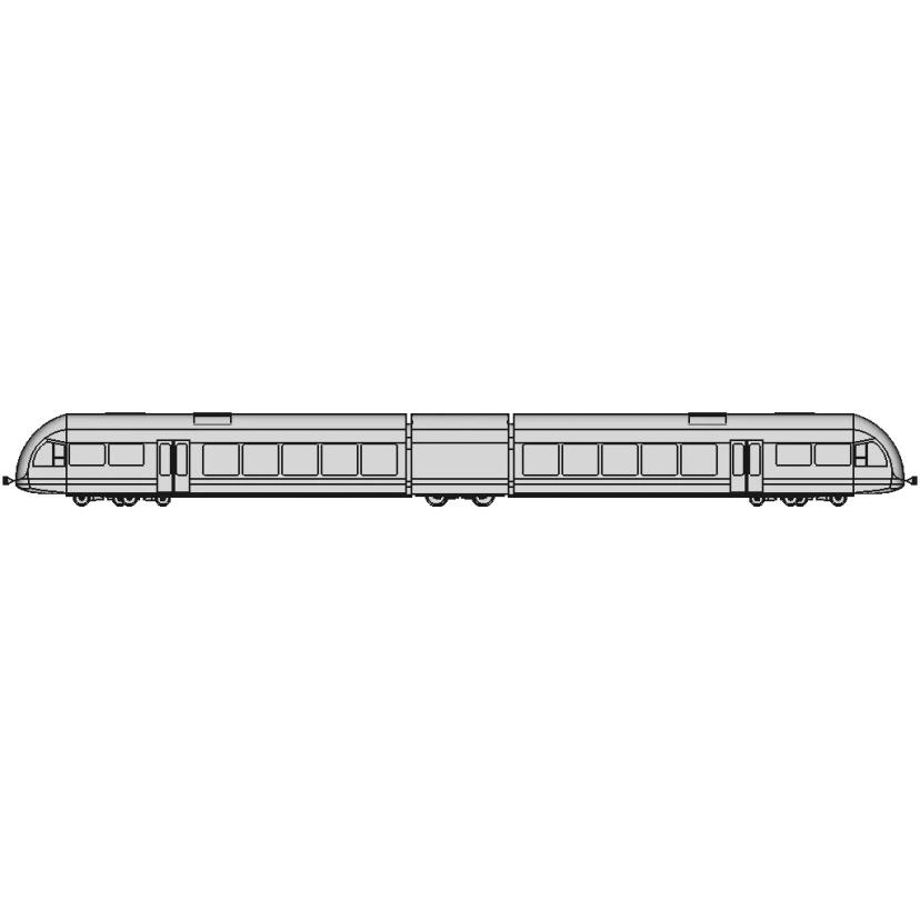 Stadler Gtw 2/6 Railcar - Arriva - Standard Mechanical Component