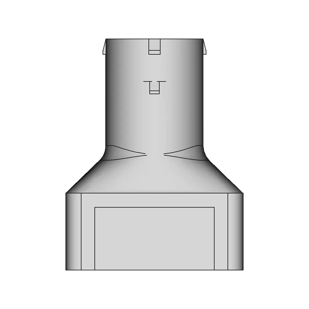 Dewalt Dw707 Vacuum Adapter Pieces | 3D Engineering Design File_90_0_degree_snapshot