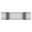 Heavy Duty Sheet Metal Hat Bracket 3Mm | High-Quality CAD Model_0_0_degree_snapshot