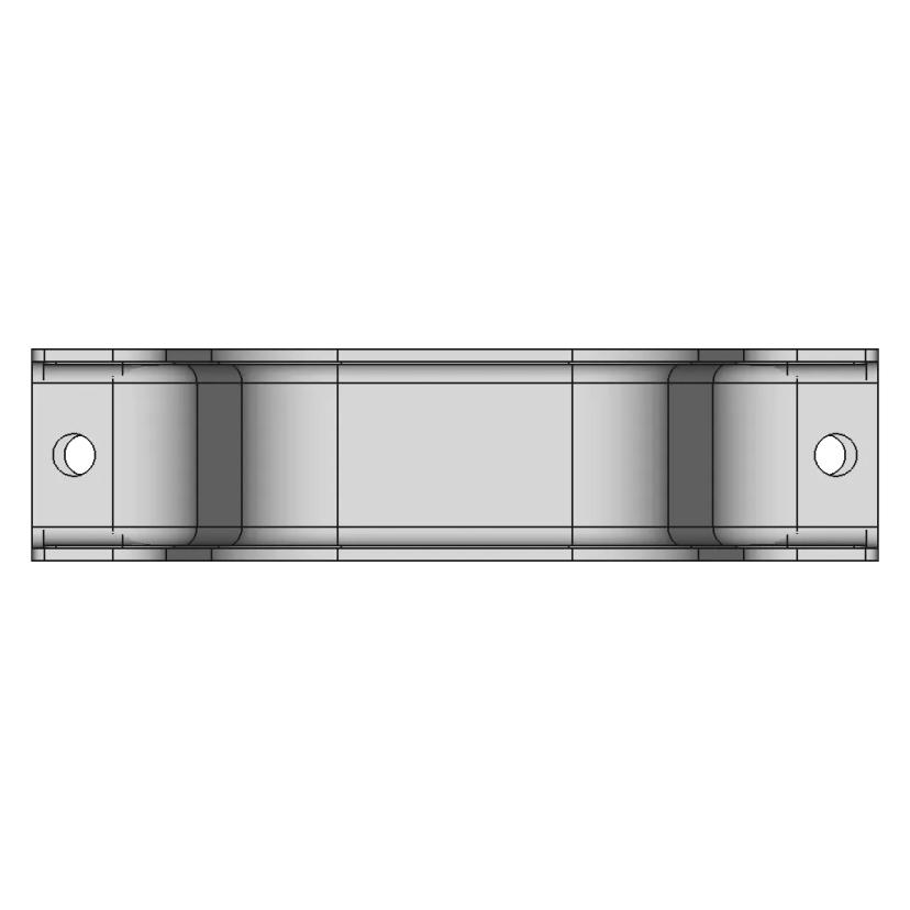 Heavy Duty Sheet Metal Hat Bracket 3Mm | High-Quality CAD Model