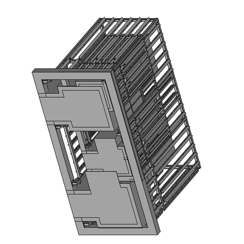 Лифтовая Шахта - Downloadable CAD Representation_60_30_degree_snapshot