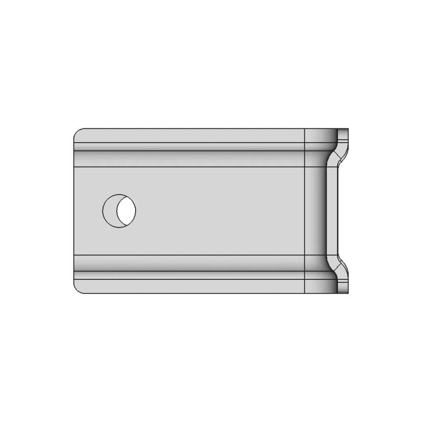 L Bracket 50X50 Flanged - Downloadable CAD Representation
