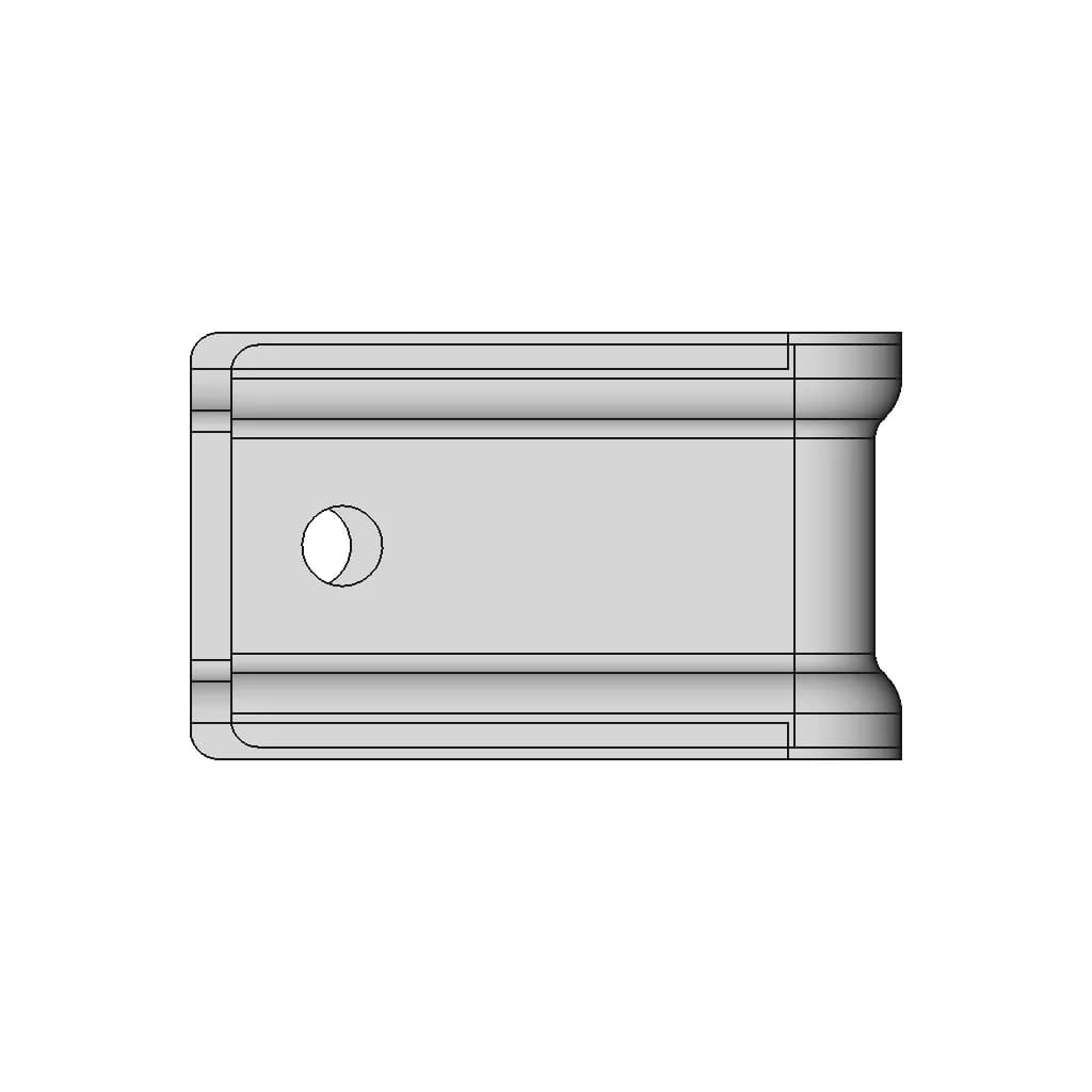 L Bracket 50X50 Flanged - Downloadable CAD Representation_0_90_degree_snapshot