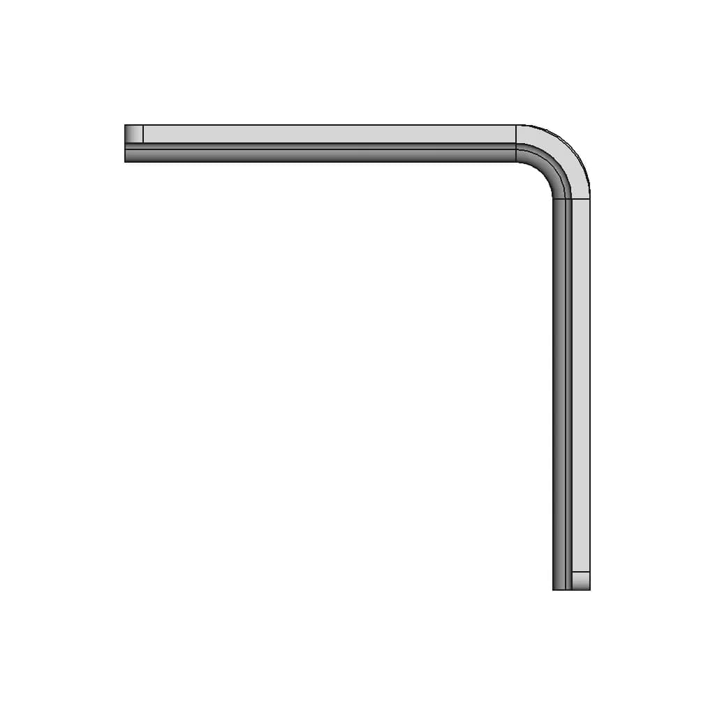 L Bracket 50X50 Flanged - Downloadable CAD Representation_270_0_degree_snapshot