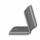 L Bracket 50X50 Flanged - Downloadable CAD Representation_60_30_degree_snapshot