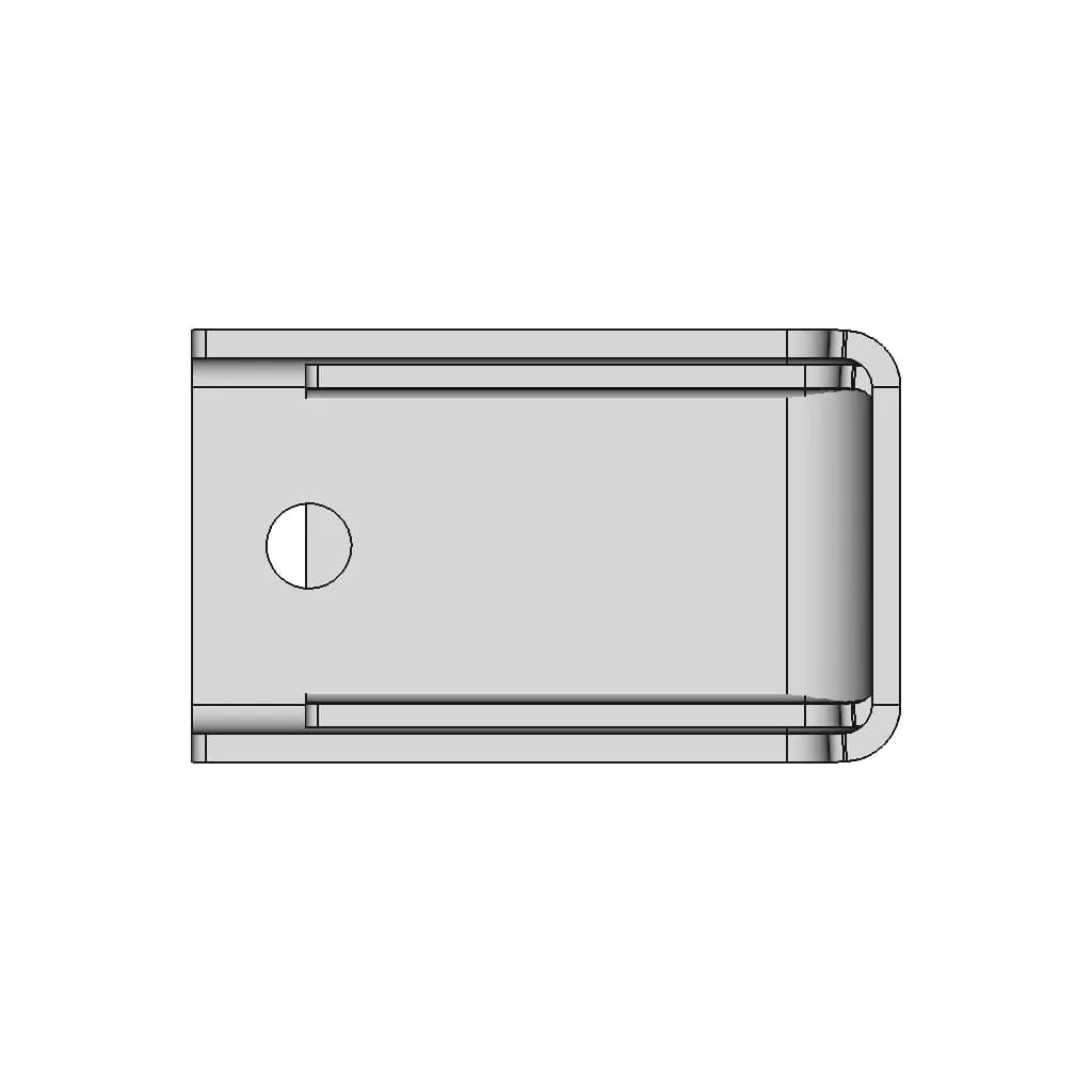 L Bracket 50X50 Collared | High-Quality CAD Model_0_0_degree_snapshot