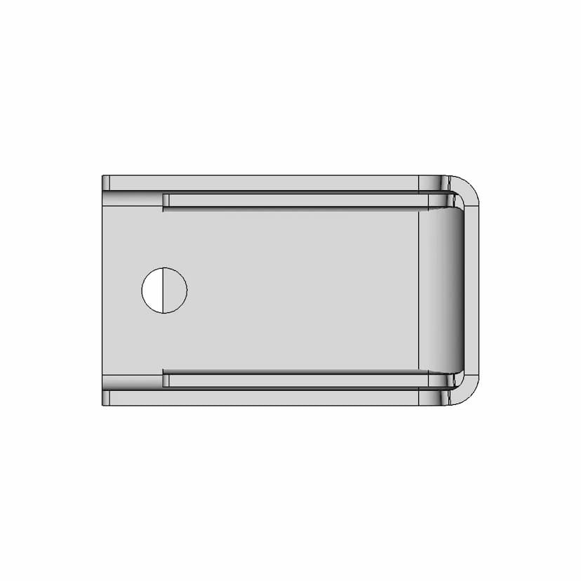 L Bracket 50X50 Collared | High-Quality CAD Model