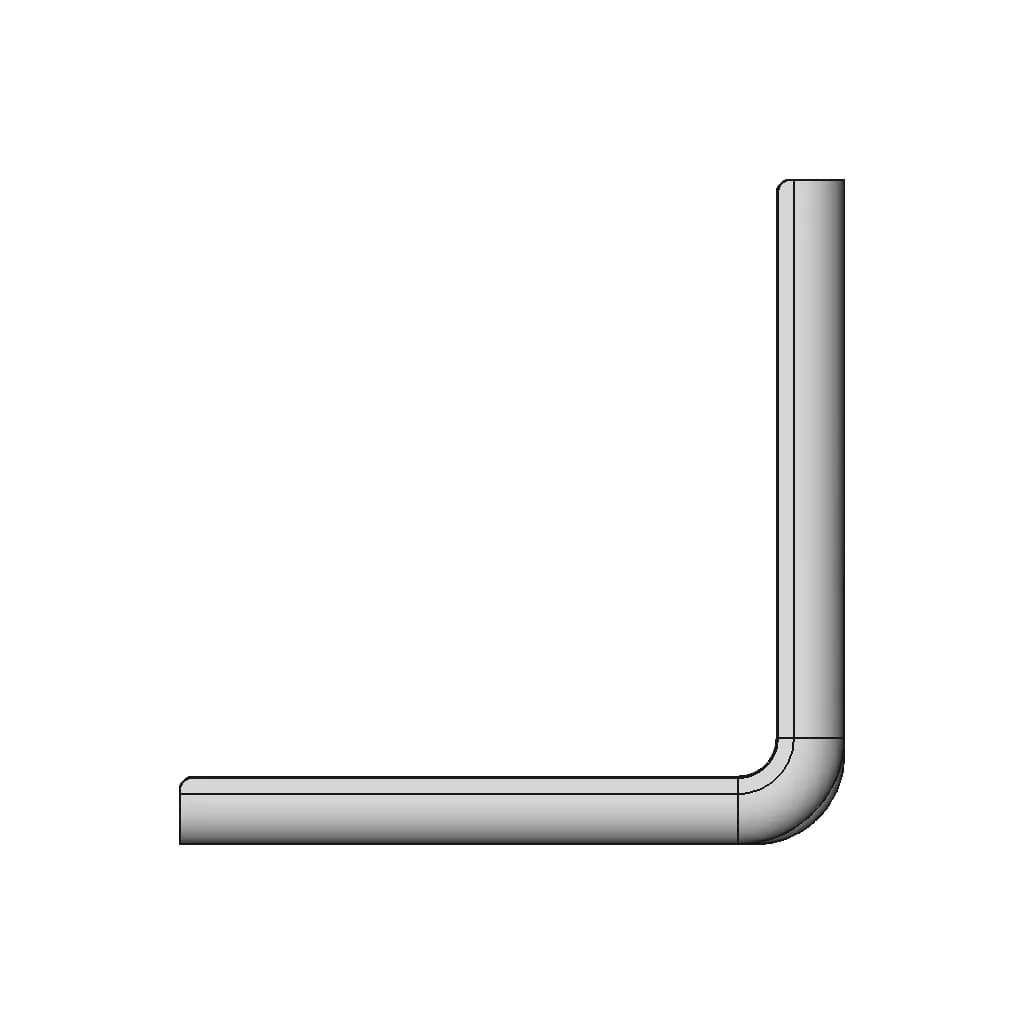 L Bracket 50X50 Collared | High-Quality CAD Model_90_0_degree_snapshot