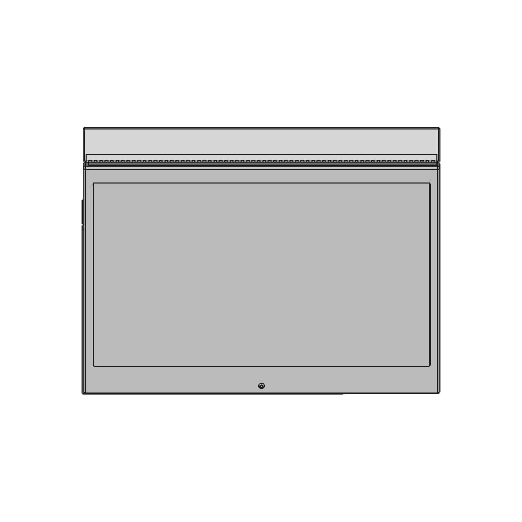 65" Flat-Panel Monitor Enclosure - Downloadable CAD Representation_0_0_degree_snapshot