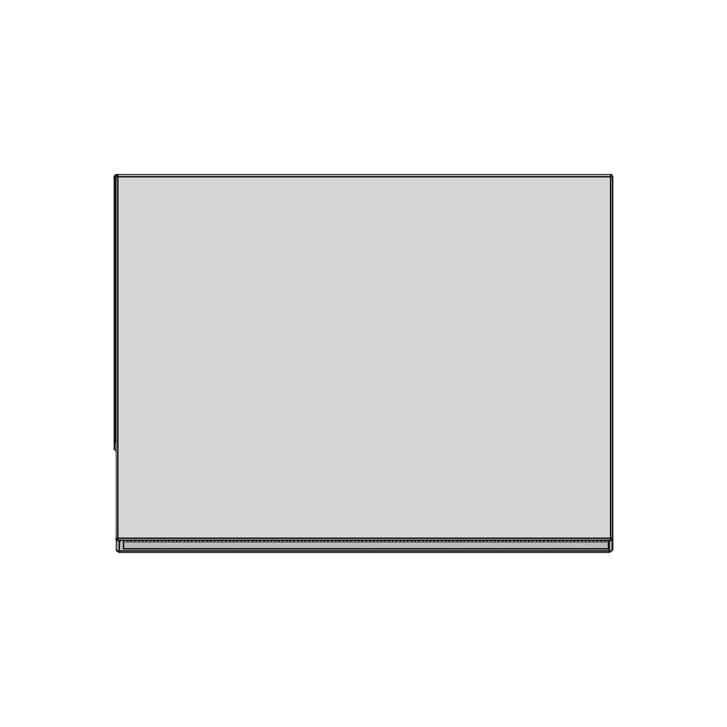 65" Flat-Panel Monitor Enclosure - Downloadable CAD Representation_270_0_degree_snapshot
