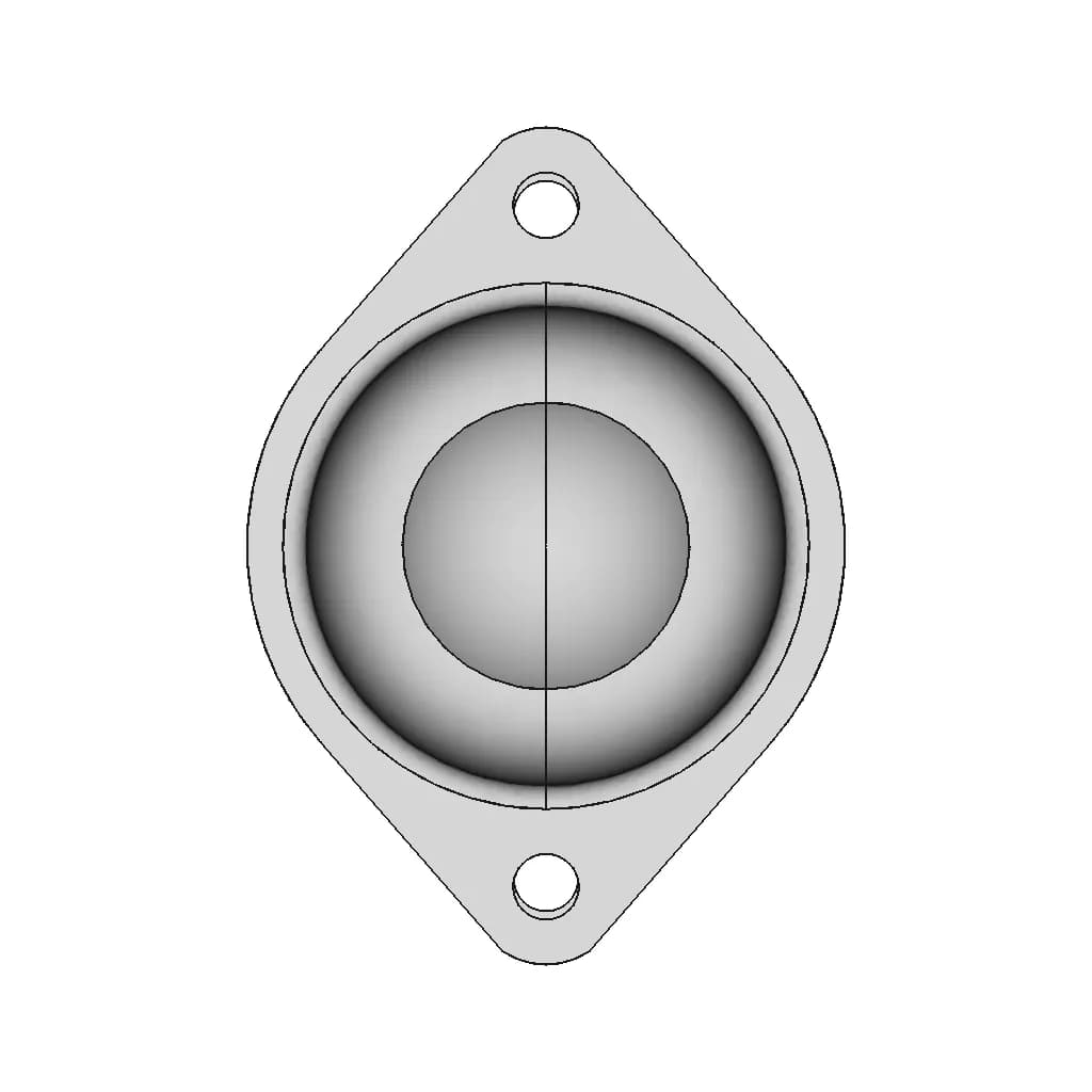 Ball Caster Wheel | High-Quality CAD Model_270_0_degree_snapshot