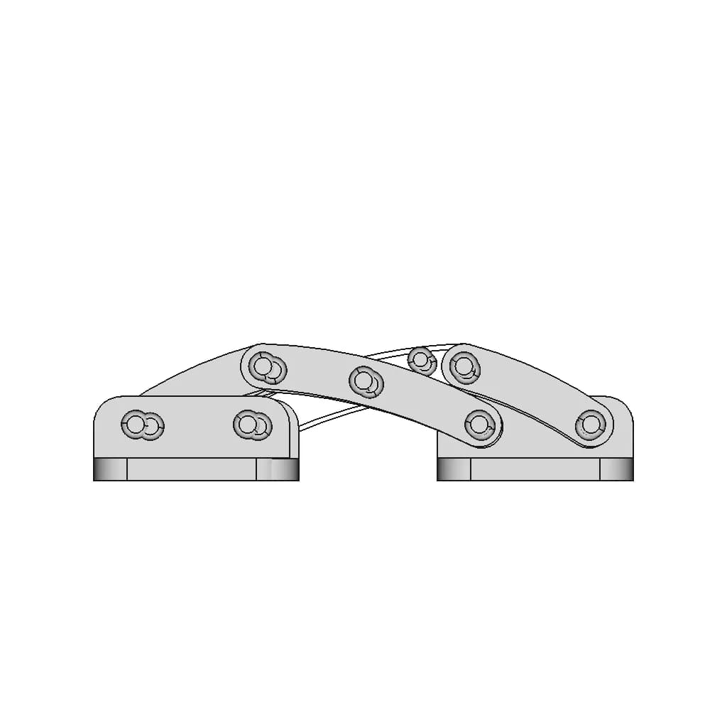 Multi-Linkage Hinge | 3D Engineering Design File_0_270_degree_snapshot