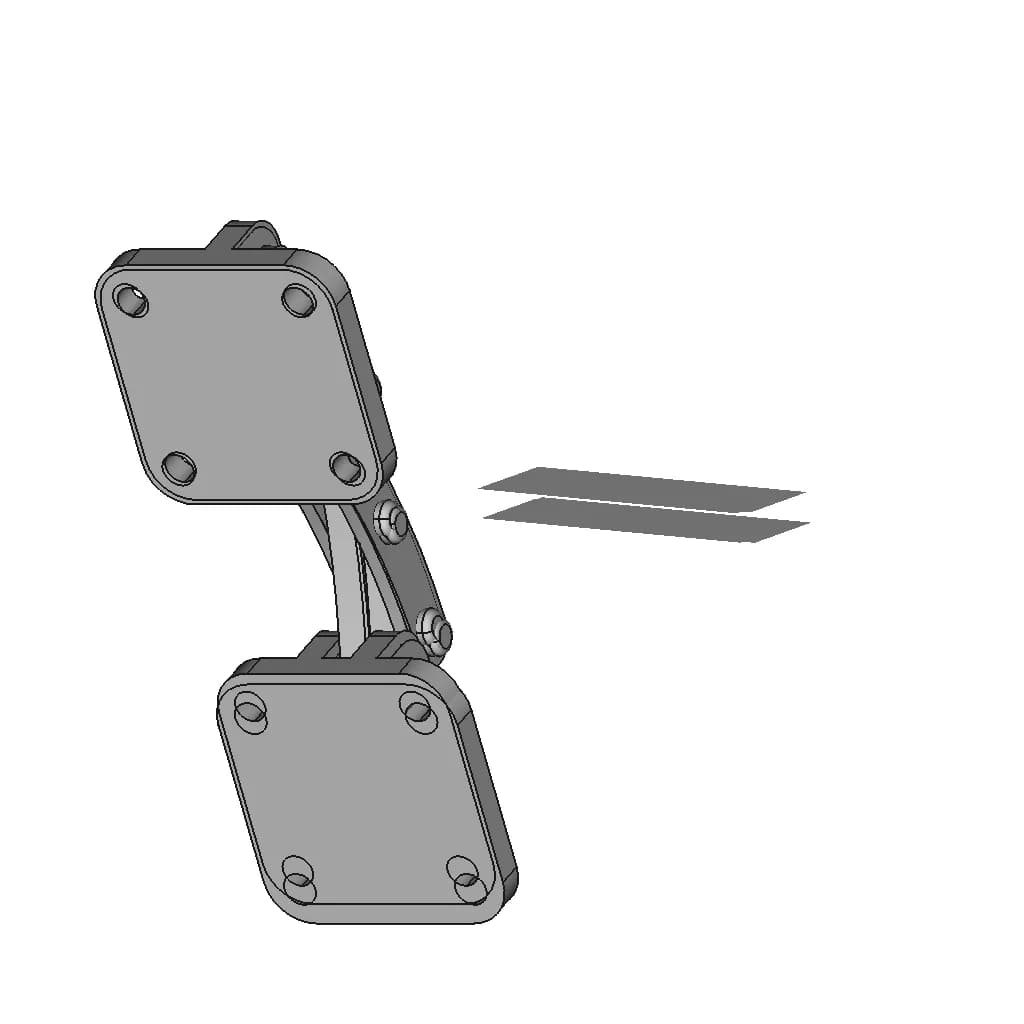 Multi-Linkage Hinge | 3D Engineering Design File_60_30_degree_snapshot