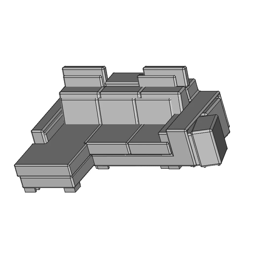 Sofa Melizzano By Poltronesofa - Standard Mechanical Component_60_30_degree_snapshot