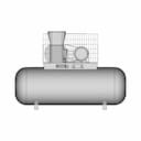 Compressor 4Kw Pse5.5B-270-3 | High-Quality CAD Model_90_0_degree_snapshot