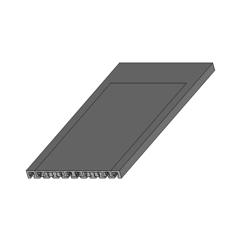 Aluminum Profile 250X20Mm | 3D Engineering Design File_60_30_degree_snapshot