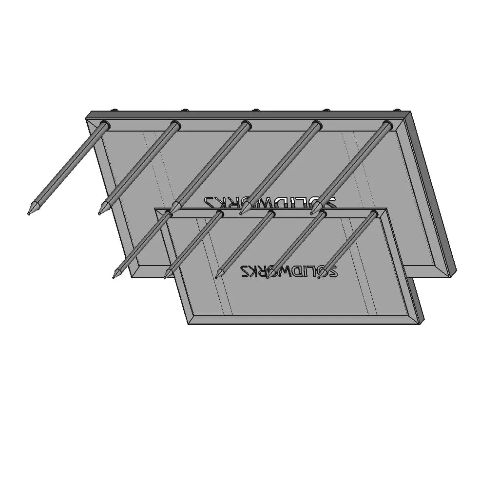 Сінажні Вила (Manure And Straw Fork) | High-Quality CAD Model_60_30_degree_snapshot