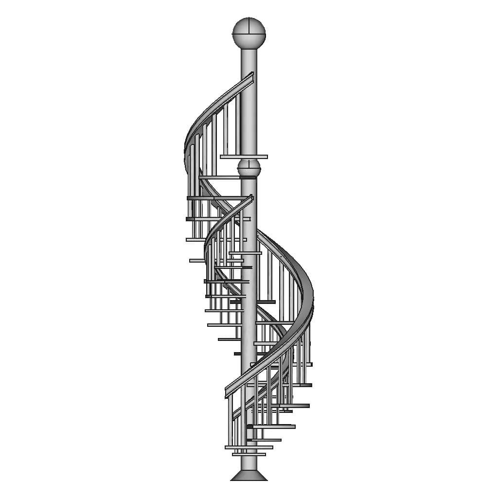 Spiral Staircase - Standard Mechanical Component_0_90_degree_snapshot