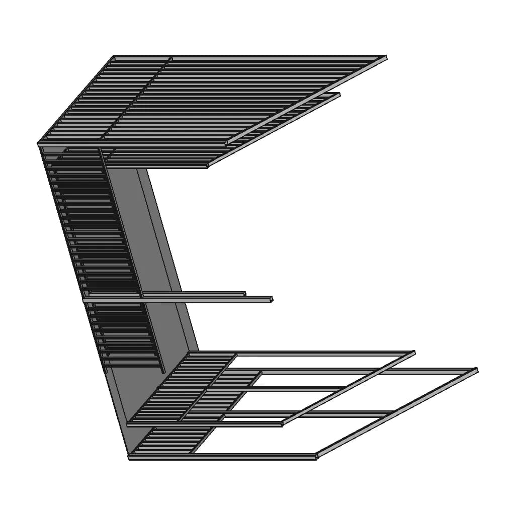 Ограждение Террасы 1 | 3D Engineering Design File_60_30_degree_snapshot