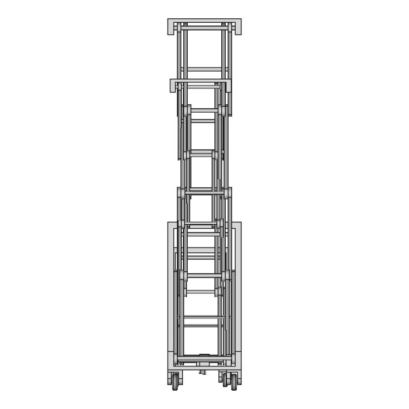 Mechanical Scissor Lift Cart Model - Downloadable CAD Representation