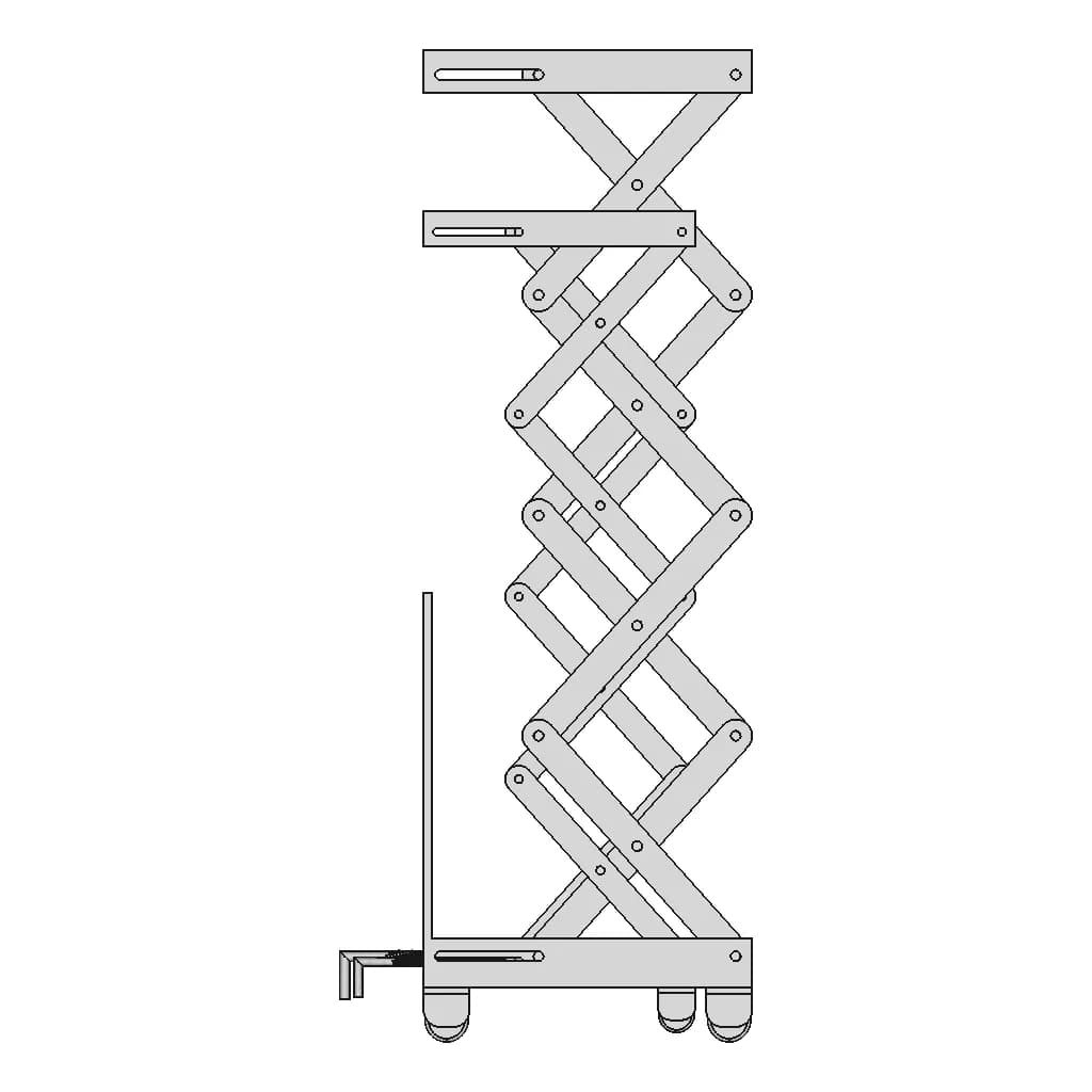 Mechanical Scissor Lift Cart Model - Downloadable CAD Representation_0_270_degree_snapshot
